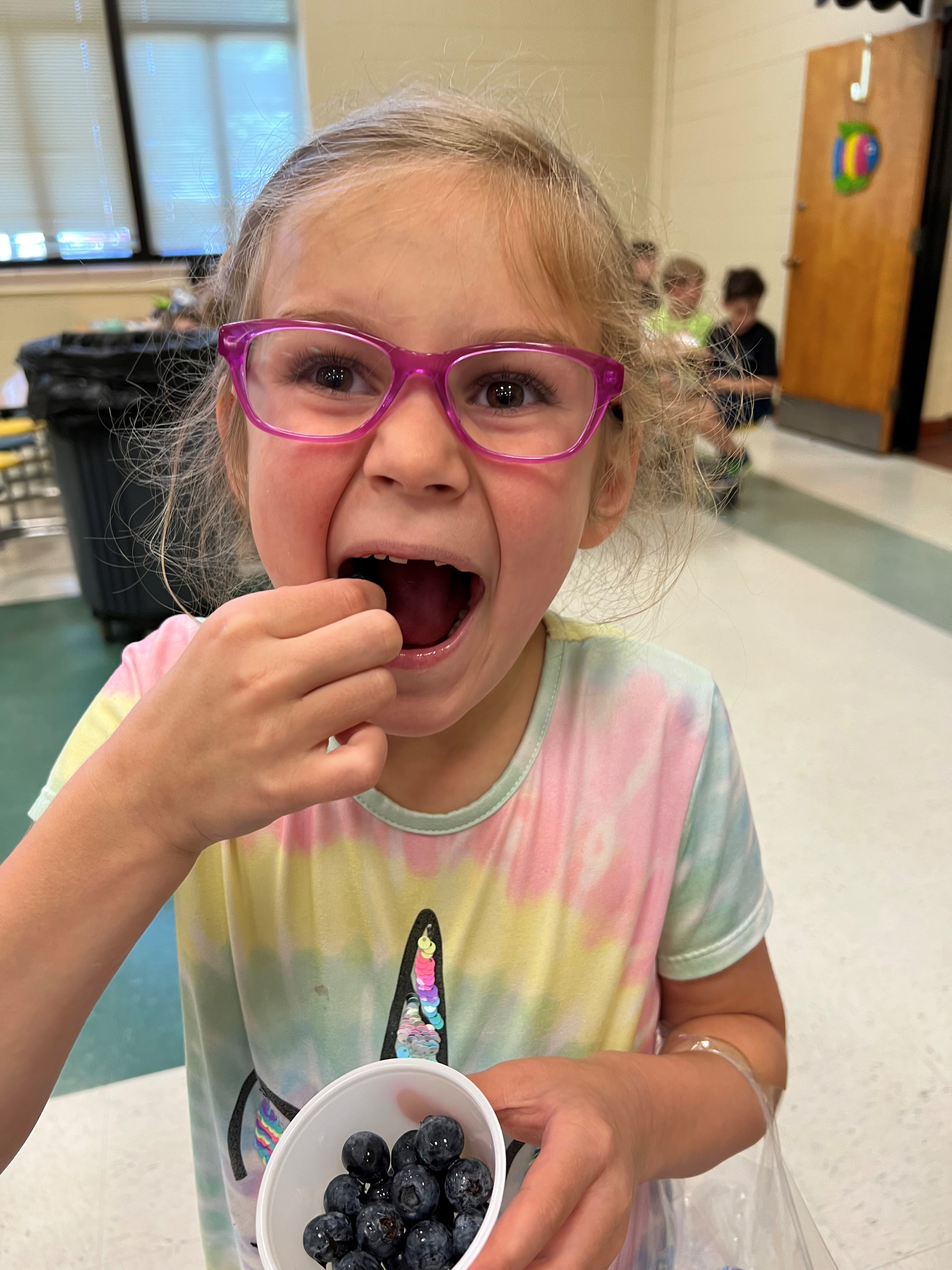 Fulton County School Nutrition serves yummy blueBerries